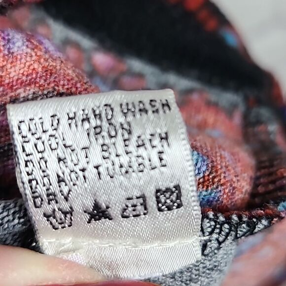 Anthropologie Funky People Boho Rhinestone Felt Sweater Dress Long Sleeve Medium - Picture 9 of 11